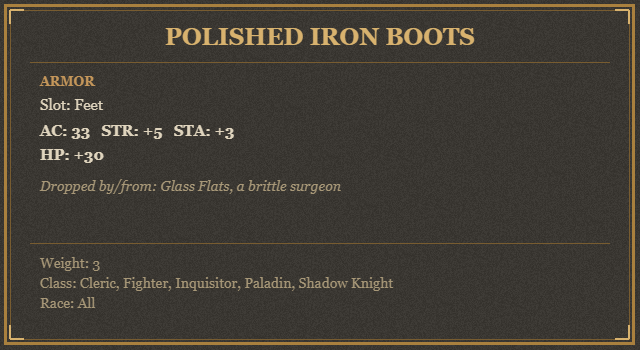 Polished Iron Boots