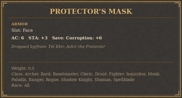 Protector’s Mask