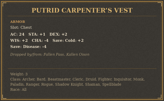 Putrid Carpenter’s Vest