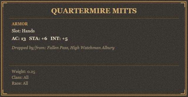 Quartermire Mitts