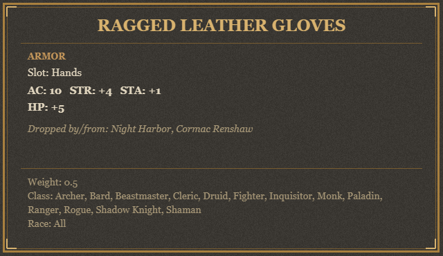 Ragged Leather Gloves