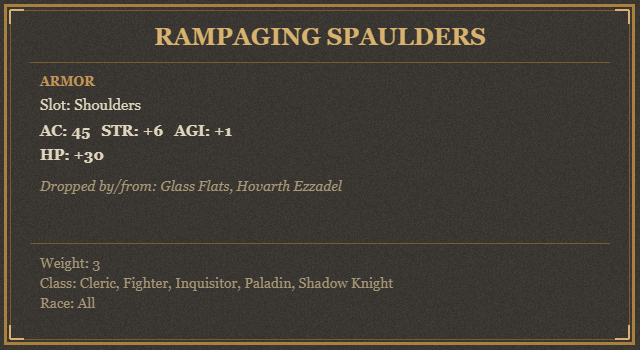 Rampaging Spaulders