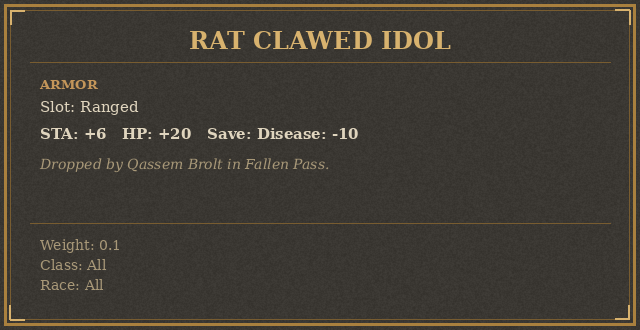 Rat Clawed Idol