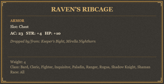 Raven’s Ribcage