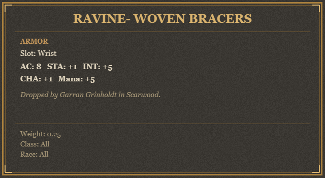 Ravine- Woven Bracers