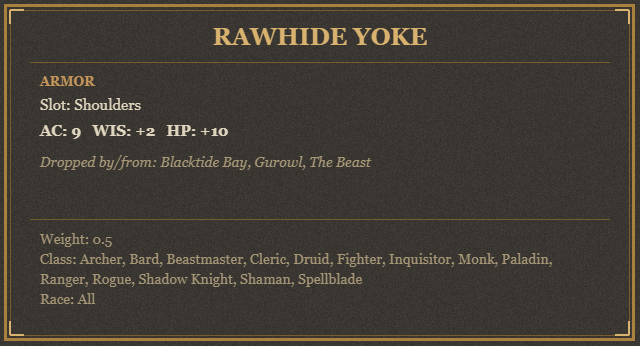Rawhide Yoke