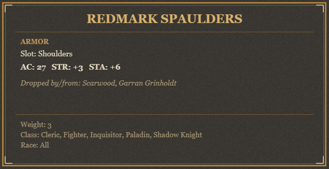 Redmark Spaulders