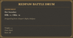 Redpaw Battle Drum
