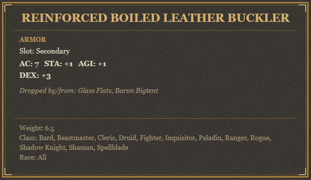 Reinforced Boiled Leather Buckler
