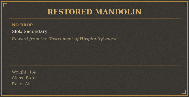 Restored Mandolin