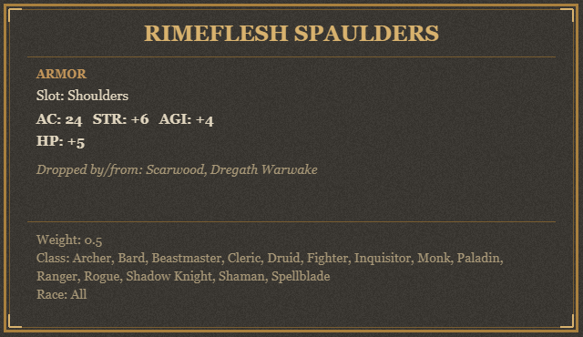 Rimeflesh Spaulders