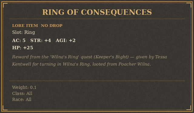 Ring of Consequences