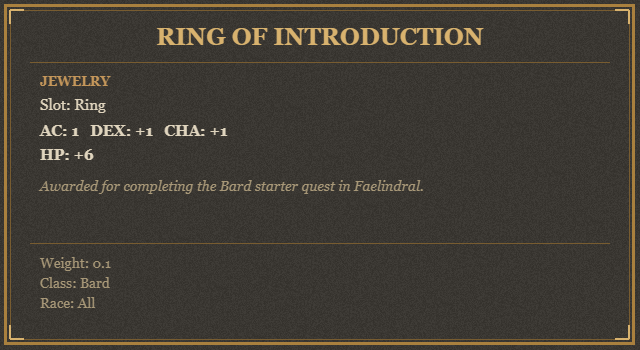 Ring of Introduction