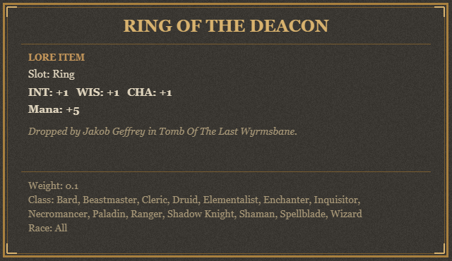 Ring of the Deacon