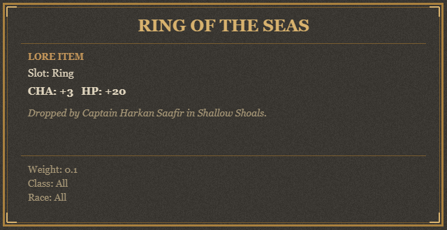 Ring of the Seas