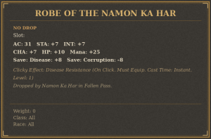 Robe of the Namon Ka Har