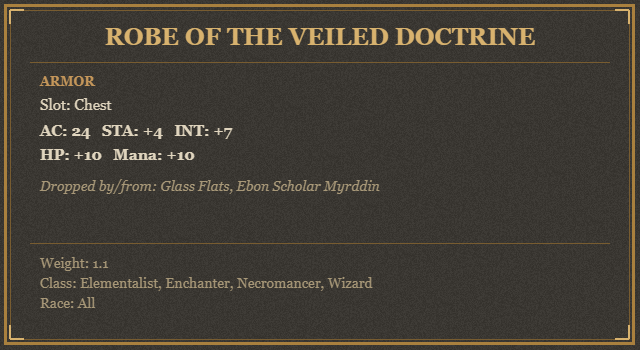 Robe of the Veiled Doctrine