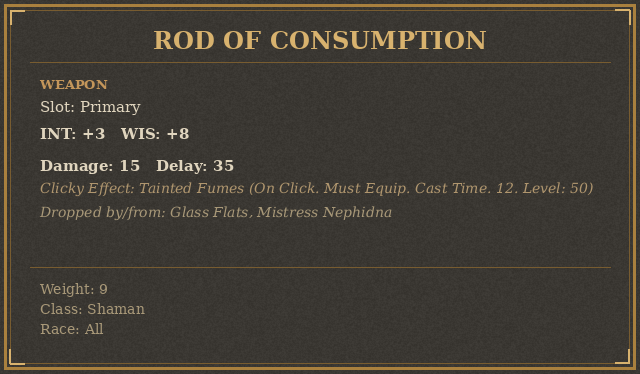 Rod of Consumption