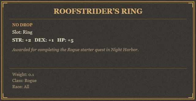 Roofstrider’s Ring