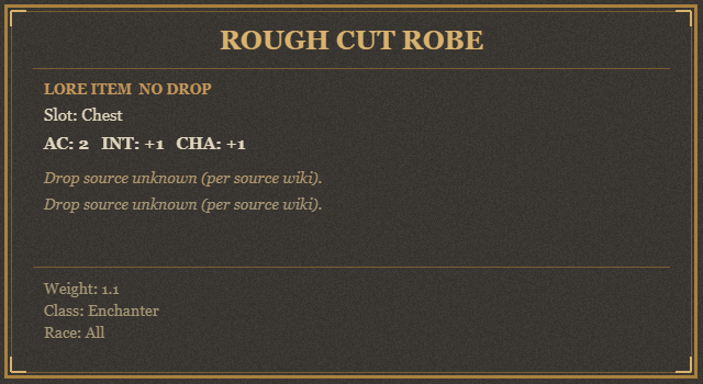 Rough Cut Robe