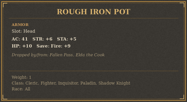 Rough Iron Pot