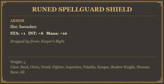 Runed Spellguard Shield