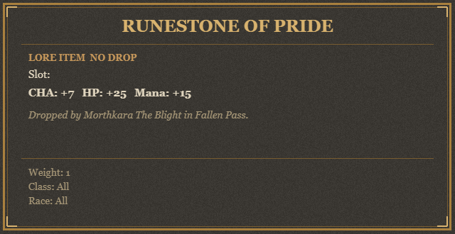 Runestone of Pride