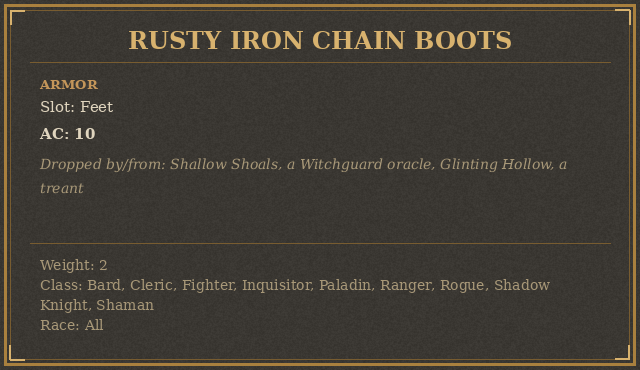 Rusty Iron Chain Boots