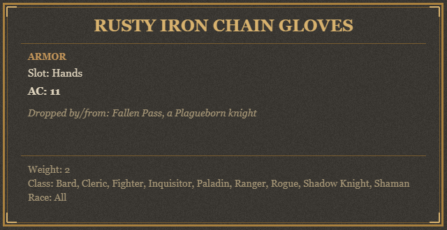 Rusty Iron Chain Gloves