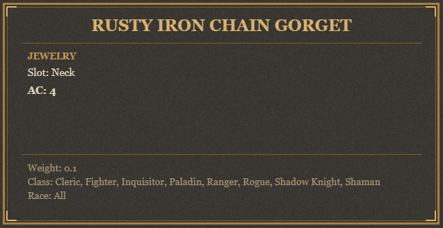 Rusty Iron Chain Gorget