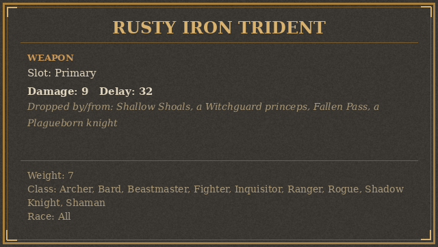 Rusty Iron Trident