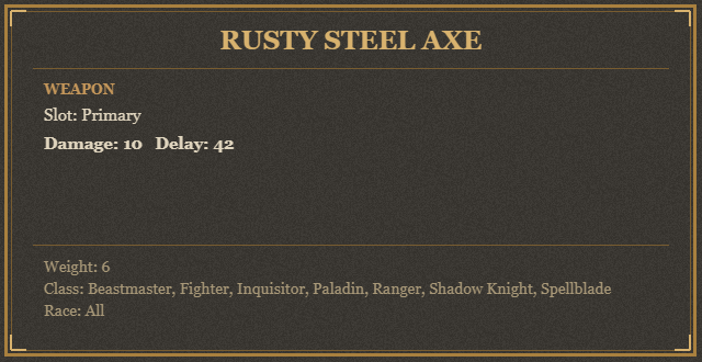 Rusty Steel Axe