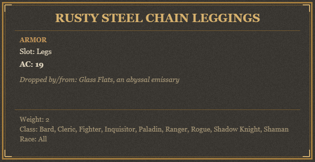 Rusty Steel Chain Leggings