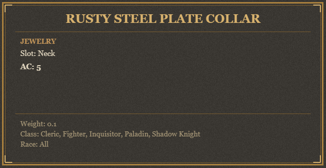 Rusty Steel Plate Collar