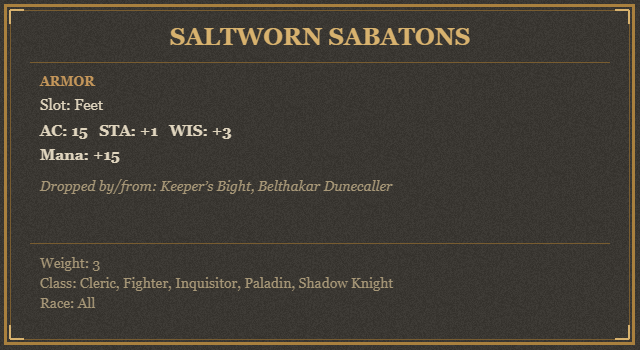 Saltworn Sabatons