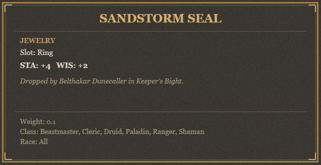 Sandstorm Seal