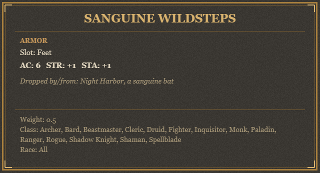 Sanguine Wildsteps