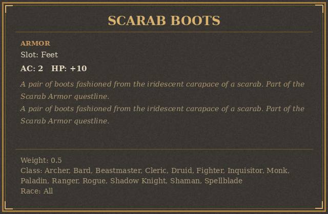 Scarab Boots