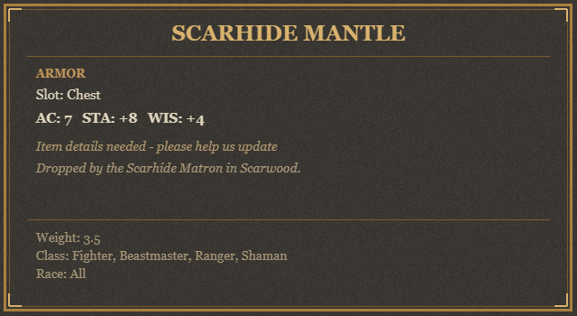 Scarhide Mantle