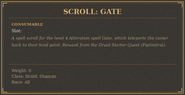 Scroll: Gate