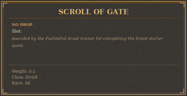 Scroll of Gate