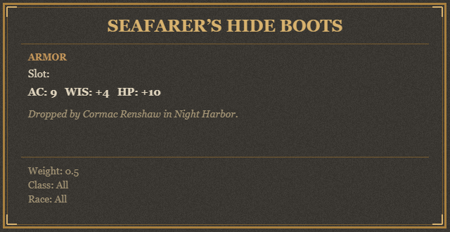 Seafarer’s Hide Boots