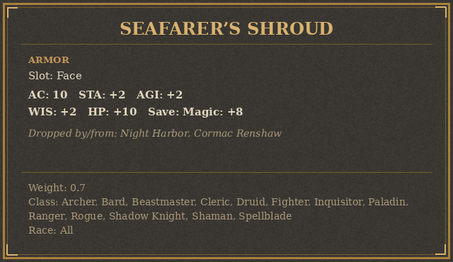 Seafarer’s Shroud