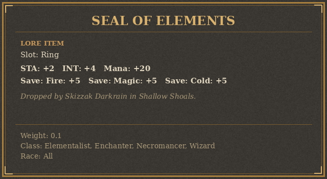 Seal of Elements