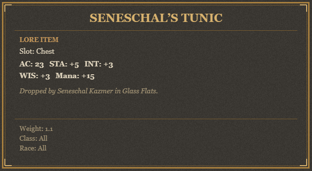 Seneschal’s Tunic