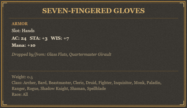 Seven-Fingered Gloves