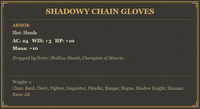 Shadowy Chain Gloves