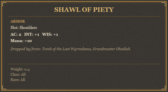 Shawl of Piety