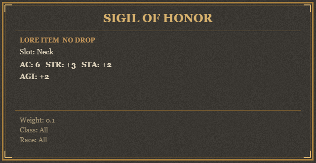 Sigil of Honor