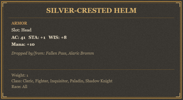 Silver-Crested Helm